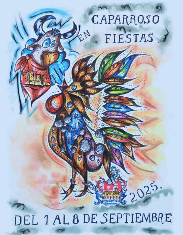 Cartel de las Fiestas de Caparroso 2025