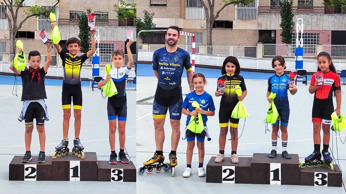 Club de Patinaje de Velocidad de Tudela podios Torneo Zaragoza 2025