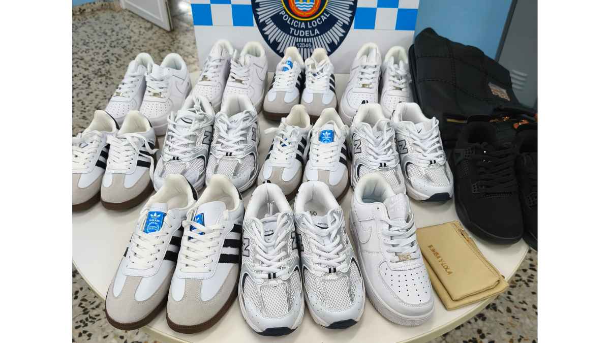 Venta ilegal en el Mercadillo de Tudela. Foto Policía Local